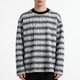 thumbnail image 1 of Ceisia Men's Ink-Brush Stripe Long-Sleeve T-Shirt | Relaxed Summer Casual Top Gift, 1 of 8