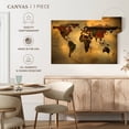 thumbnail image 5 of Elephant Stock Flags Of The World Map Wall Art - Horizontal Canvas Wall Art - Living Room Wall Decor - Map Canvas - Brown And Yellow Decor - 36" x 24", 5 of 8
