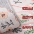 thumbnail image 2 of CHAKME 5'x7' Area Rugs Washable Non Slip Floral Living Room Large Vintage Green American Country Oriental Flower Rug Distressed Retro Farmhouse Soft Carpet,Pink, 2 of 2
