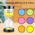 thumbnail image 5 of fankhu Hourglass Sandglass Mini Brushing Timer Black Top Office Ornament (1 Minues), 5 of 8