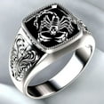 thumbnail image 6 of Opolski Men Scorpion Engraved Alloy Wide Finger Ring Birthday Club Party Jewelry Gift, 6 of 6