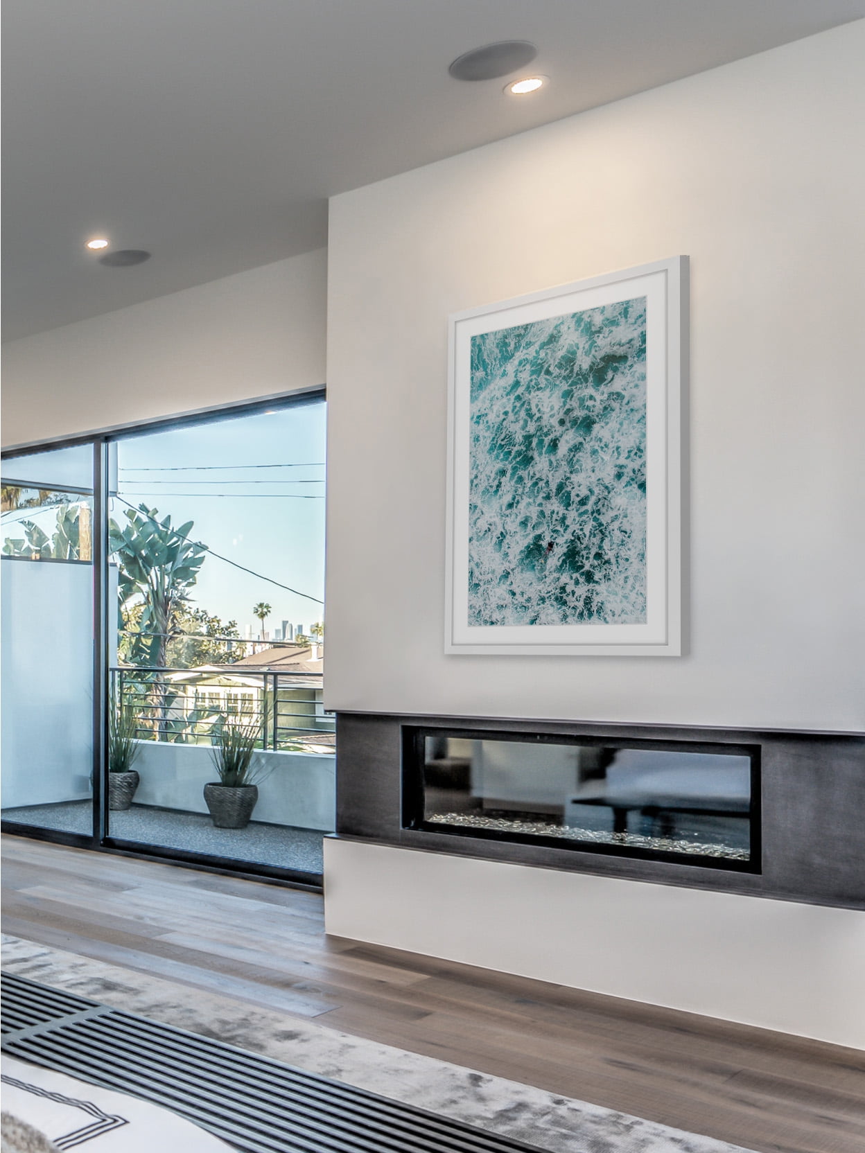 Marmont Hill Foam II by Hassan Ishan Framed Wall Art, 30" x 20"
