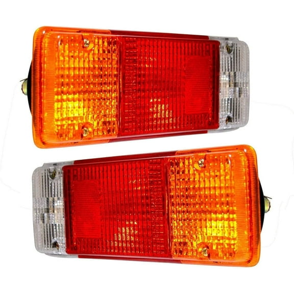 APSMOTIV 12V Volts Tail Lights Rear Lamp Combination Tail Lights Assembly Brake Lights Lamp Bulbs Suitable For Toyota Dyna '80