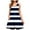 Navy 2, variant on Women's Summer Sundress Casual Sleeveless Crewneck Beach Dresses with Pockets Fashion Soft Striped Dress