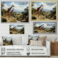 thumbnail image 4 of Designart "Rift Valley Charm In Africa I" Animals Floater Framed Wall Art Living Room, 4 of 7