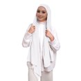 thumbnail image 2 of Muslim Chiffon Instant Hijab Head Scarf with Matching Tie Back Jersey Undercap, 2 of 2
