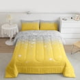 thumbnail image 2 of Feelyou Glitter Sequin Print Bedding Comforter Set for Female, Cartoon Dreamy Stars Print Twin Comforter Sets, Modern Fashion Reversible Bedding Set, Super Cozy Room Decor, 2 Pieces, 2 of 8