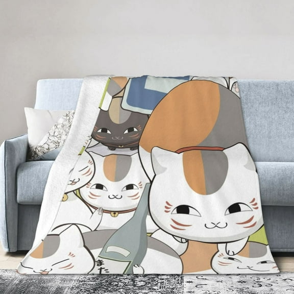 Natsume'S Book Of Friends Hotel Blanket, Anime Blanket For Bed, Sofa Blanket, Ultra Soft Fleece Blanket For Bedroom Living Room, 60 X 50 Inches
