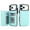 Mint, variant on ELEHOLD Case for iPhone 17 Pro, Luxury RFID Wallet Phone Case, Leather Shockproof Cover, Kickstand Function, Mint