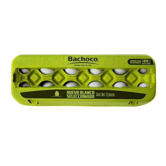 Huevo blanco Bachoco 12 pzas