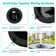 thumbnail image 3 of Bomba de fuente solar para baño de pájaros, fuente solar mejorada de 3,5 W con 6 boquillas, independiente, flotante y alimentada por energía solar., 3 of 8