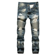 Cameland Jeans homme Nouvelle mode Avoir des poches Bouton Zipper Personnalité Denim Tendance Jeans