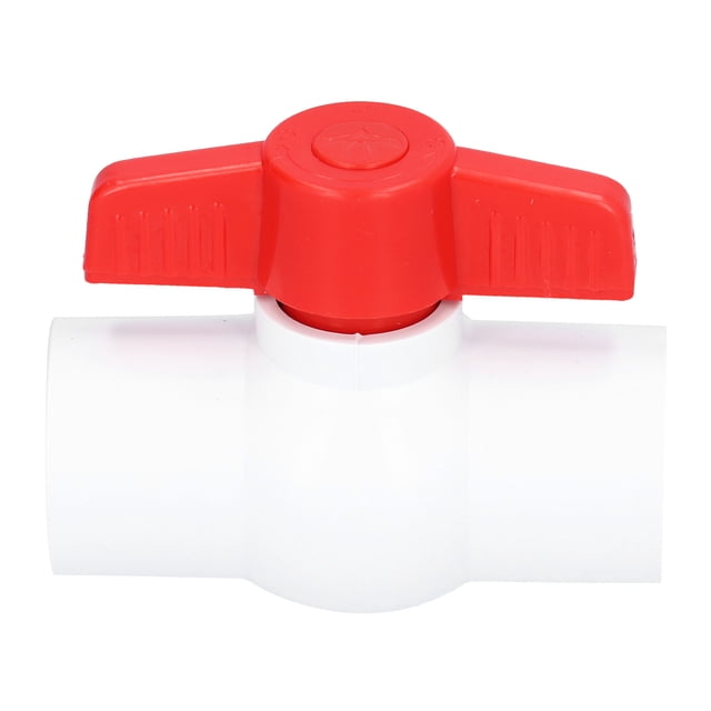 PVC Ball Valve Shut‑Off Valve with T‑Handle Garden Irrigation Plumbing Pipe FittingsDN20