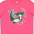 thumbnail image 4 of Inktastic Cute Axolotl Swimming with Bubbles Youth T-Shirt, 4 of 5