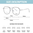 thumbnail image 2 of Gafas anti-azules simples y de moda, hechas de AC, chapa y aleación., 2 of 5