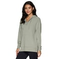 thumbnail image 3 of RBX Active Women's V-Neck French Terry Hoodie Tunic Sweatshirt, 3 of 5