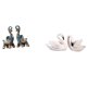 thumbnail image 1 of Esculturas modernas de resina de y cisne, artesanías coleccionables, adornos para escritorio, estantería, hogar, oficina, dormitorio, sala de, 1 of 8