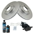 thumbnail image 2 of TRQ Brake Pad & Coated Rotor Semi Metallic Front Kit w/Fluids for Mazda BKA23995, 2 of 6