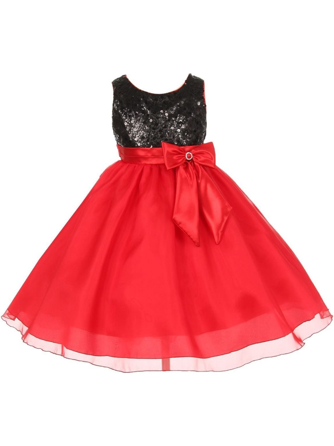 red and black christmas dress