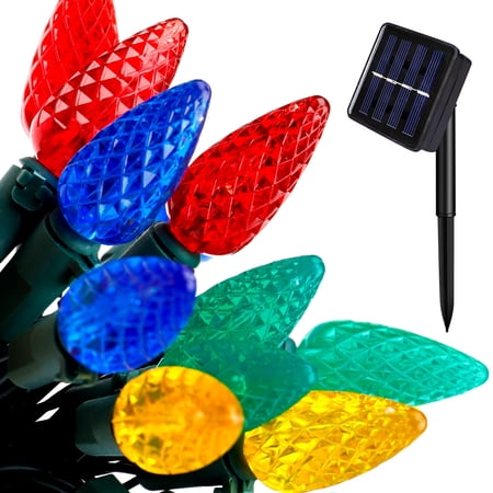 Solar String Lights, Halloween Decorative String Lights, 50LED 16.4ft ...