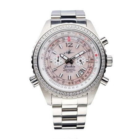 Abingdon 0610696150592 Aviatrix Collection Jackie - Sunset Pink Stainless Steel Women Watch