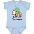 thumbnail image 3 of Inktastic Baby's 1st Christmas with Santa Reindeer and Tree Boys or Girls Baby Bodysuit, 3 of 5
