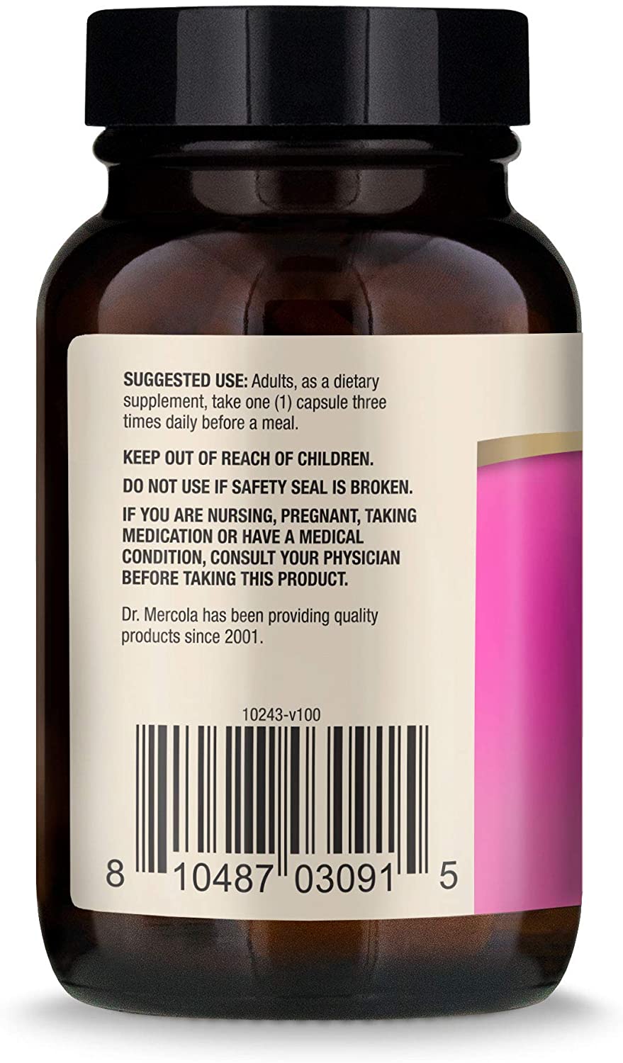 Dr. Mercola Full Spectrum Enzymes for Women, 30 Servings (90 Capsules), Dietary Supplement, Supports Immune and Digestive Health, Non-GMO