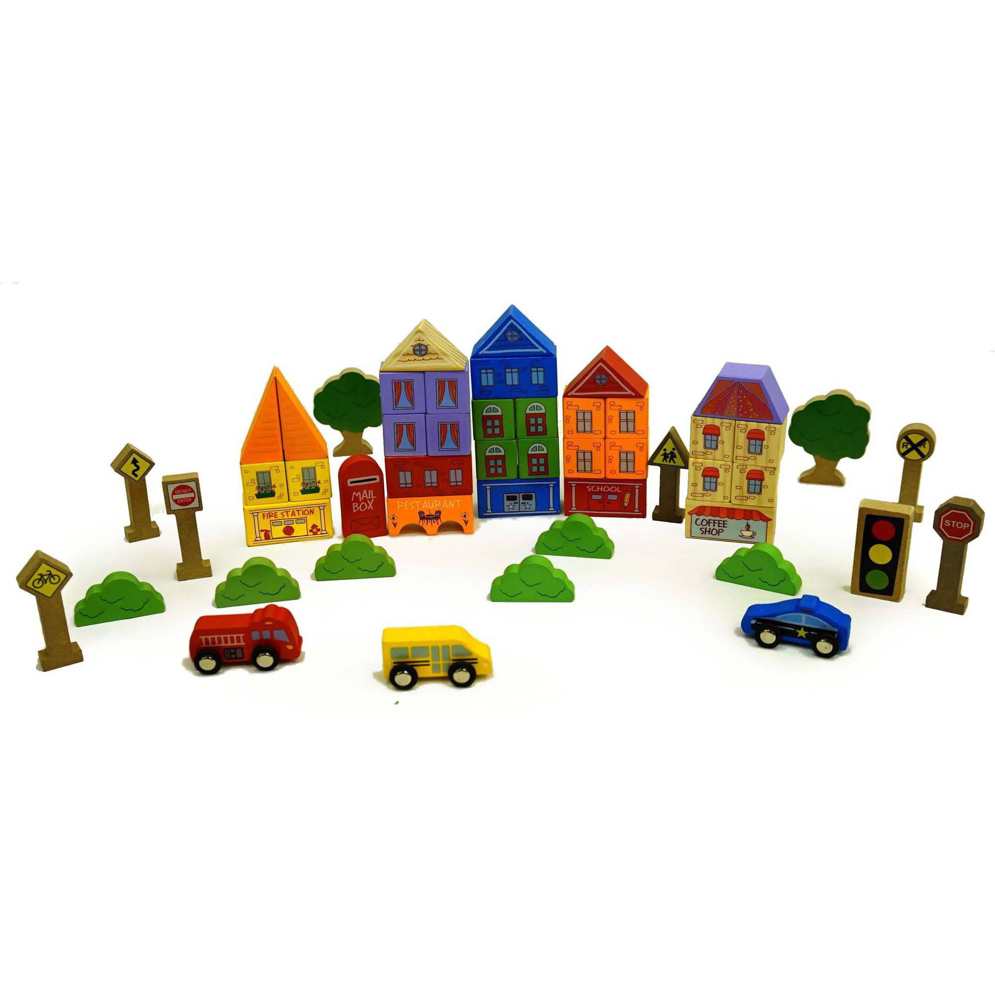 Wooden City Block Set