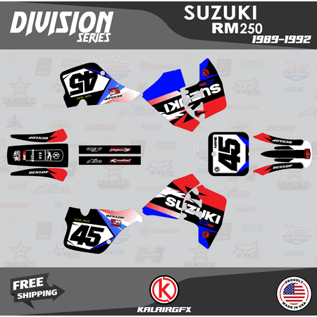 Kalair GFX Graphics Kit for Suzuki RM125 (1989-1992) Division Series