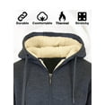thumbnail image 4 of Women's Loose Fit Oversize Full Zip Sherpa Lined Hoodie Fleece, 4 of 5