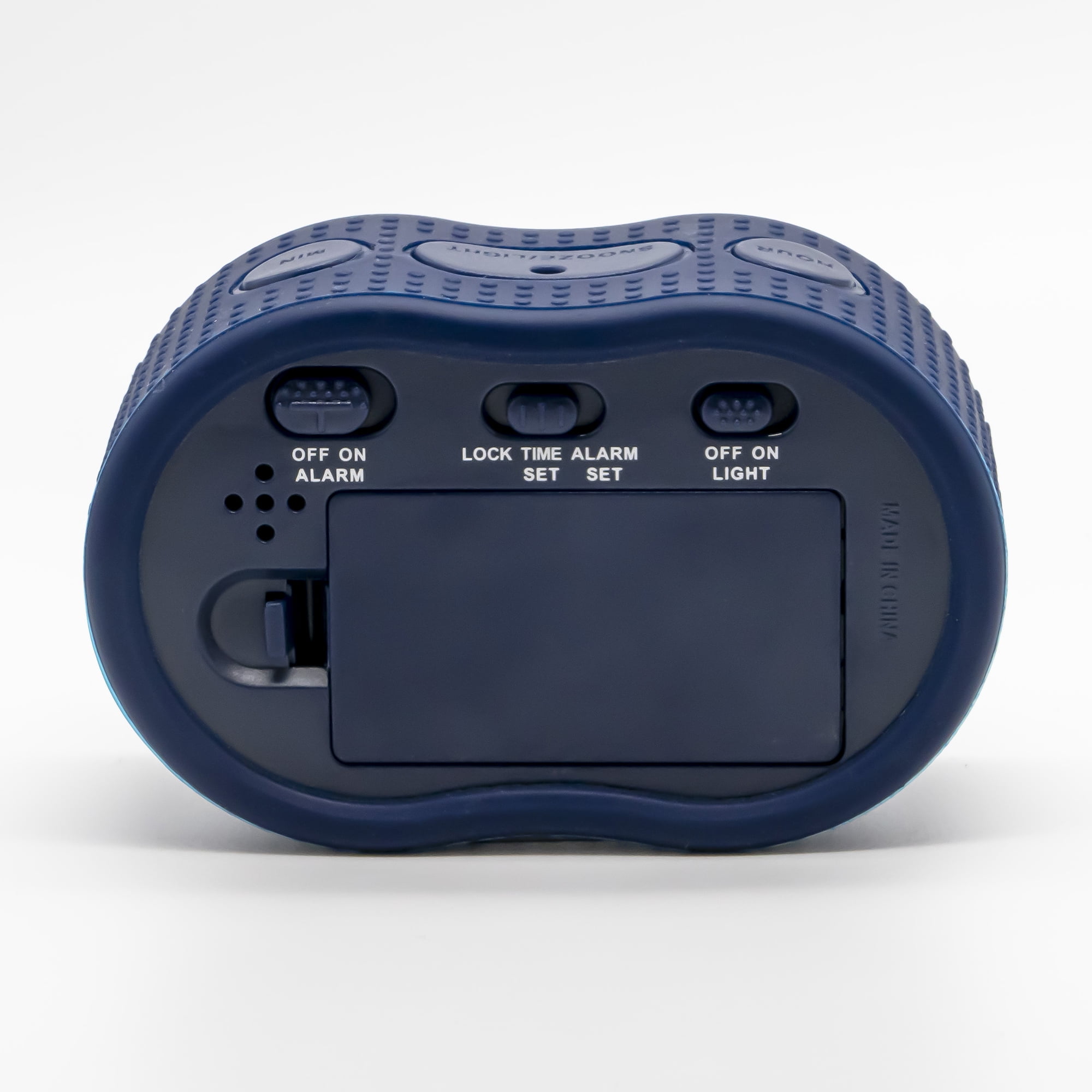 Timelink Rubber Smartlight Fashion Digital LCD Alarm Clock - Blue