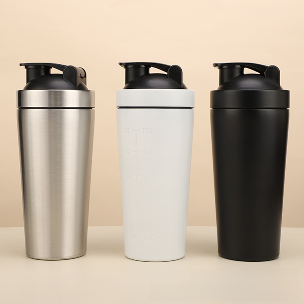 Vaso de agua deportivo de una sola capa de acero inoxidable 304, vaso de proteína en polvo para fitness al aire libre, vaso de batido de gran capacidad