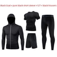thumbnail image 4 of Traje deportivo para correr, traje deportivo informal para hombre, traje deportivo ajustado de secado rápido, traje de entrenamiento de baloncesto, manga larga, 4 of 5