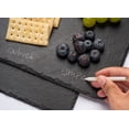 thumbnail image 2 of 2 Pcs 16x12in Large Slate Cheese Boards – Slate Trays/Platters for Meat & Appetizers, with 2 Chalks, Ideal for Christmas & Housewarming, 2 of 6