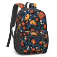 thumbnail image 2 of Pioneer Flower Floral Print Pattern 17" School Backpacks for Teens,Waterproof Oxford Fabric,S-Shape Padded Straps for School,Travel,Hiking,Camping, 2 of 6