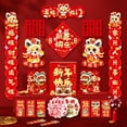 thumbnail image 4 of 8/22/52pcs Spring Festival Couplets Set 2025 Chinese New Snake Year Couplet Door Banners Window Sticker Decorations Pendant, 4 of 6