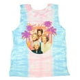 thumbnail image 4 of The Golden Girls Women's Palm Trees Tie Dye Braided Tank Top Shirt, 4 of 6