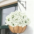 thumbnail image 4 of SLYNSHome Artificial Flowers Bundles for Outdoor,White No Fade Fake Flowers Faux Plants for Indoor Outside Garden Porch Window Box Home Wedding Decor, 4 of 6