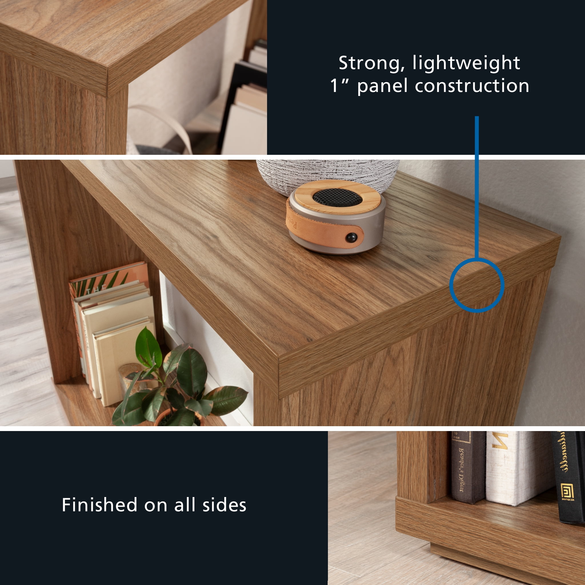 Mainstays Westley Console Table, Warm Walnut Finish