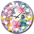 thumbnail image 1 of Designart Horloge Murale Rétro Florale Botanique V Style Mid-Century Modern, 1 of 4