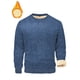 thumbnail image 4 of pstuiky manga larga para hombre, Blusa/camiseta informal y moderna de color liso con cuello redondo y manga larga para hombre salir tops m, 4 of 5