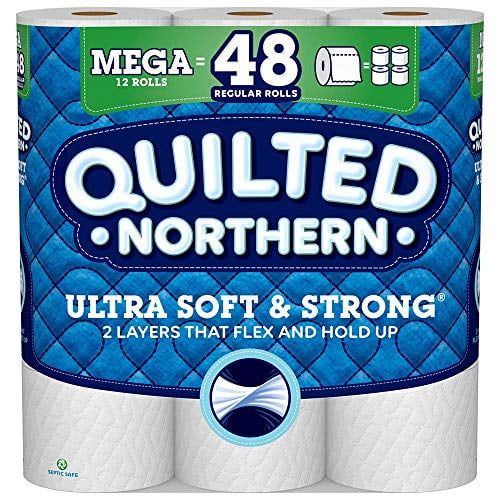 Quilted Northern Ultra Soft & Strong, Toilet Paper, 12 Mega Rolls 