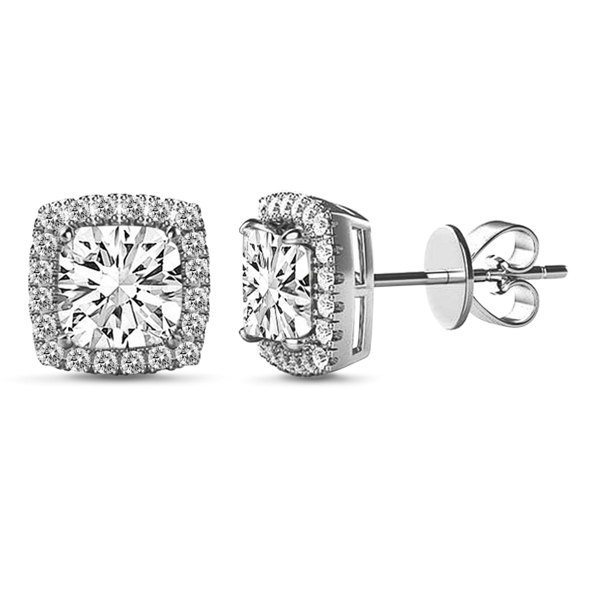 Details about   Diamond Treats 925 Sterling Silver Happy Face Earrings Jewellery Zirconia Stones 
