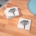 thumbnail image 3 of CafePress - Black Tree - Tile Coaster, Drink Coaster Set of 4, 3 of 4