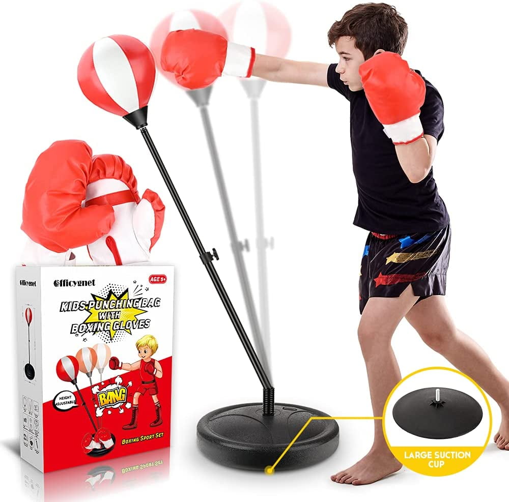 Hongwu Punching Ball Set Bag Gloves Boxing Set with Jump Rope Speed Ball Pump 