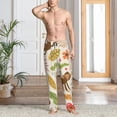 thumbnail image 4 of Mens Pajama Pants Bottoms with Pockets - Monkeys in the Jungle Comfy Mens Pj Pants, Soft Men Lounge Pants, 4 of 5