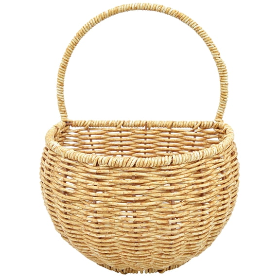 FOMIYES Woven Rope Hanging Basket for Kitchen Wall Storage, Ideal for Organizing Fruits, Vegetables, and