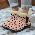 thumbnail image 4 of FUIALDOLG Fur Lined Boots for Women Winter Snow Ankle Booties Waterproof Rain Boots Warm Adjustable Slip On Shoes Outdoor, 4 of 8
