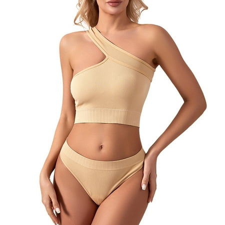 

Women s Solid Color Shoulder Triangle Pants Yoga Bra Integrated Back Sports And Fitness Underwear For External Wear Yoga Brick Cork Set Yoga Circle Set