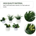 thumbnail image 2 of WASHWEPE Miniature Bonsai Models Plastic Green Micro-Landscape Decoration 5Pcs 0.8*1.4in, 2 of 6